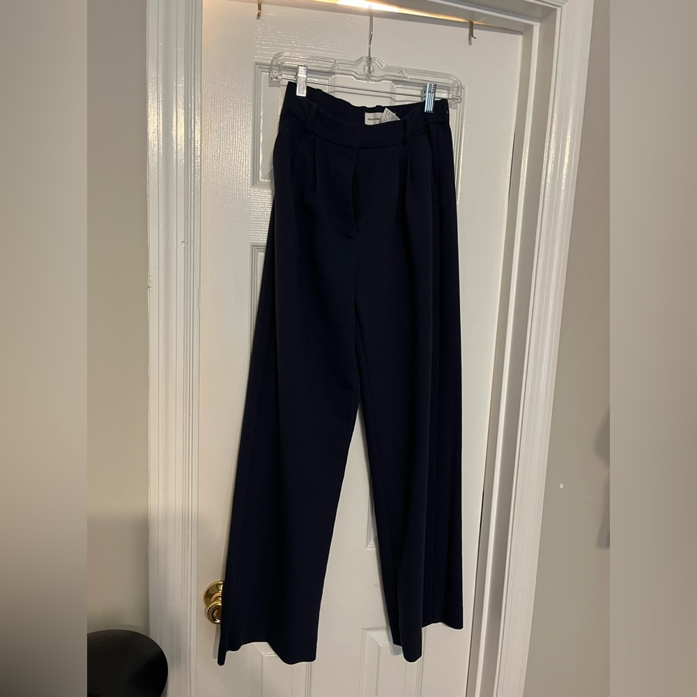 Abercrombie & Fitch Navy Wide Leg Pants